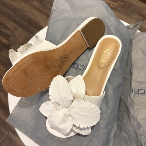 Chico's White Sandal Size 8 - Picture 7 of 7
